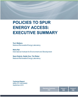 cover: Policies to Spur Energy Access