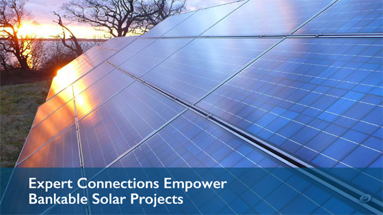 cover: Expert Connections Empower Bankable Solar Projects