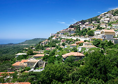 hillside town in ALbania