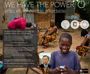 screenshot of We Have the Power website
